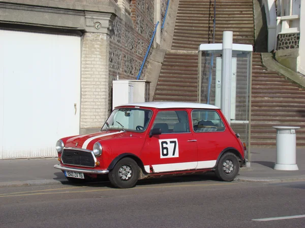 Rot austin mini cooper — Stockfoto