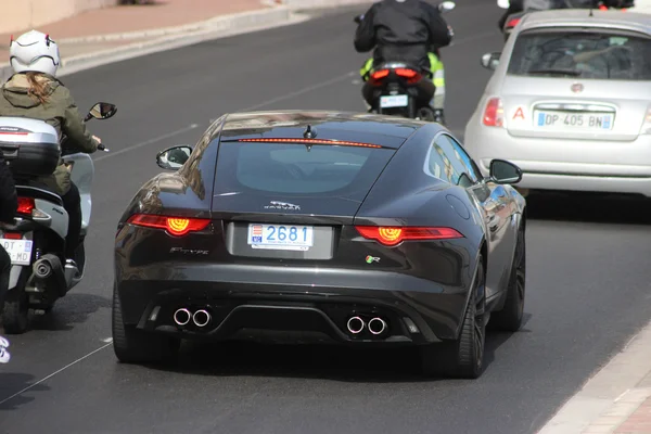 Jaguar F-tipi Coupe R Monte-Carlo, Monaco — Stok fotoğraf