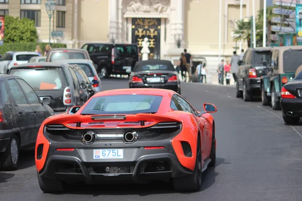 Piros Mclaren 675lt, Monte Carlo, Monaco — Stock Fotó