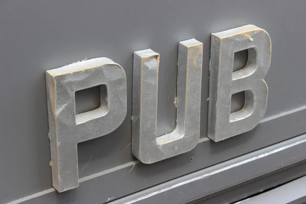 3D skylt engelsk Pub — Stockfoto