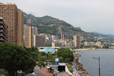 Sahil görünümü monaco monte-Carlo