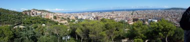 Barcelona 'nın panoramik görünümü