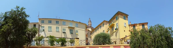 Panoramautsikt över gamla stan i Menton — Stockfoto