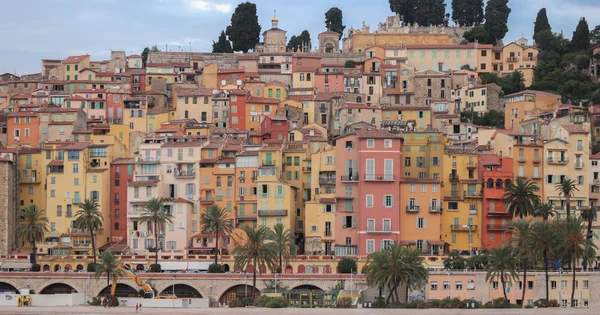 Menton. Vue panoramique de la vieille ville — Photo