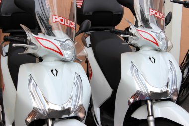 Police Scooters in Monaco clipart