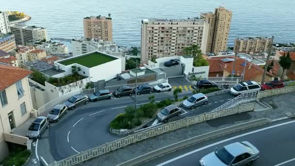 Місто трафіку час Lapse Монако — стокове відео