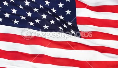 Gerçekçi Closeup ABD bayrağı 4k