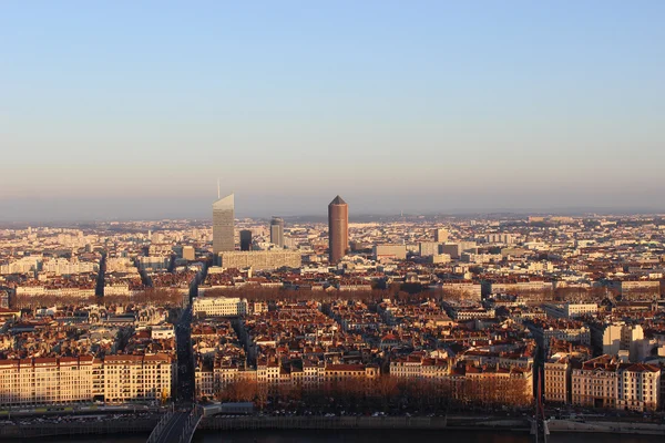 Vista aérea do Panorama de Lyon — Fotografia de Stock