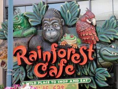 Rainforest Cafe hayvan giriş oturum