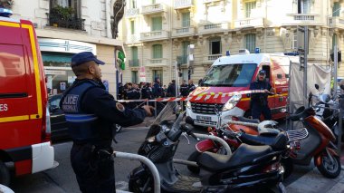 Fransız polis ve itfaiye, Nice, Fransa