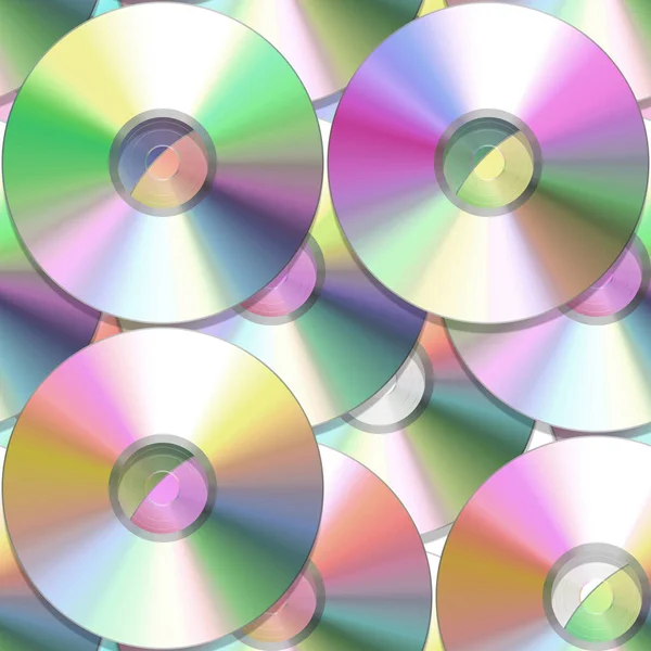 Seamless Pattern Compact Discs — Stock Photo, Image