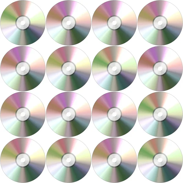 Bezproblémový Vzor Kompaktními Disky — Stock fotografie