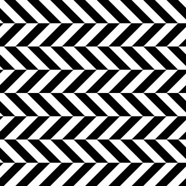 Kumaş için kusursuz geometrik siyah beyaz desen