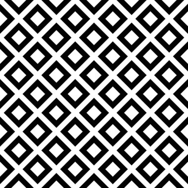 Kumaş için kusursuz geometrik siyah beyaz desen