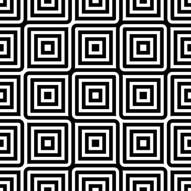 Kumaş için kusursuz geometrik siyah beyaz desen