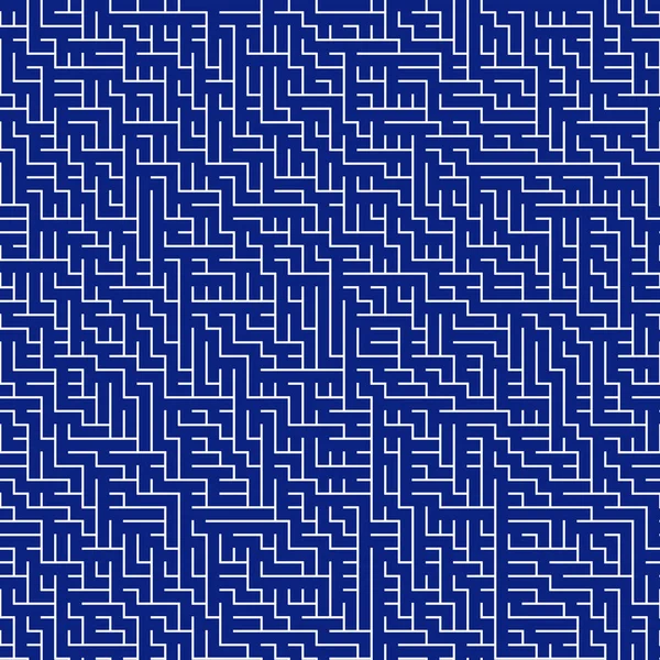 Seamless Blue Maze Pattern — Stock Photo, Image