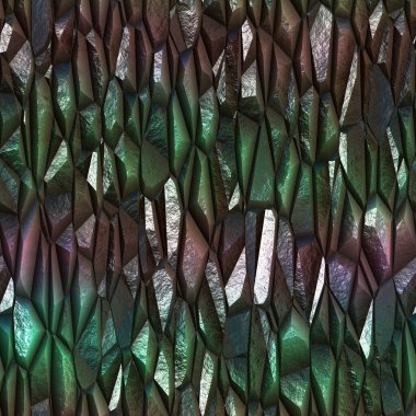 Parlak kristallerin kusursuz deseni