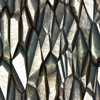 Parlak kristallerin kusursuz deseni