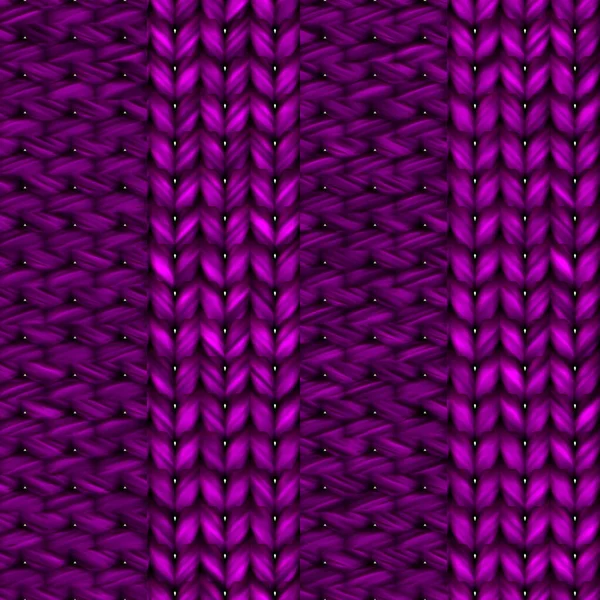 Motif Tricoté Violet Sans Couture — Photo