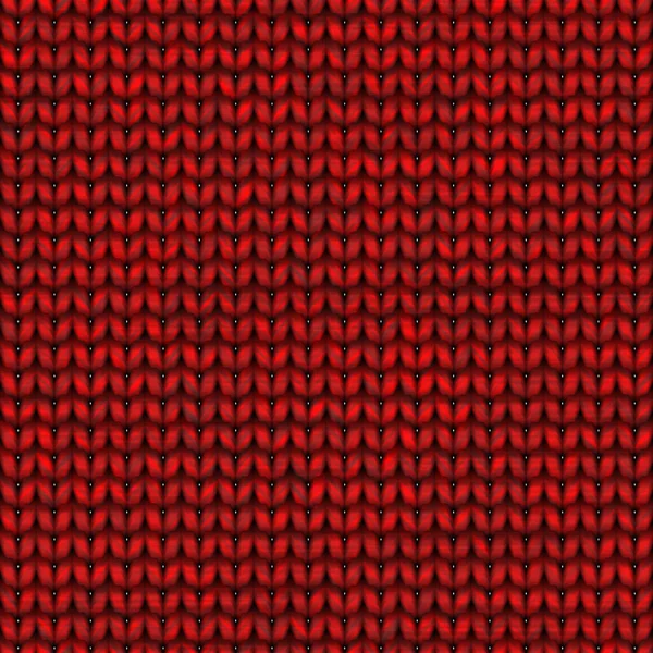 Seamless Knitted Red Pattern — Stock Photo, Image
