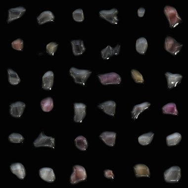 Mineral koleksiyonu ile kusursuz desen 
