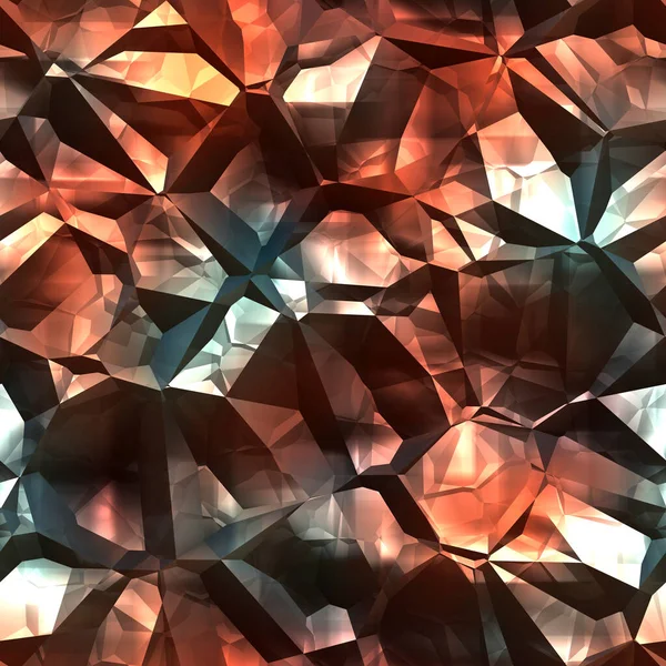 Naadloos Patroon Van Metalen Kristallen — Stockfoto