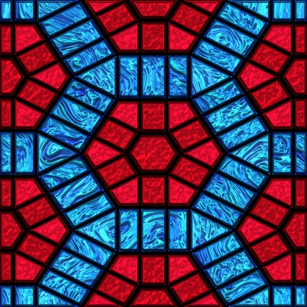 Seamless Bright Stained Glass Pattern — Stock Photo, Image