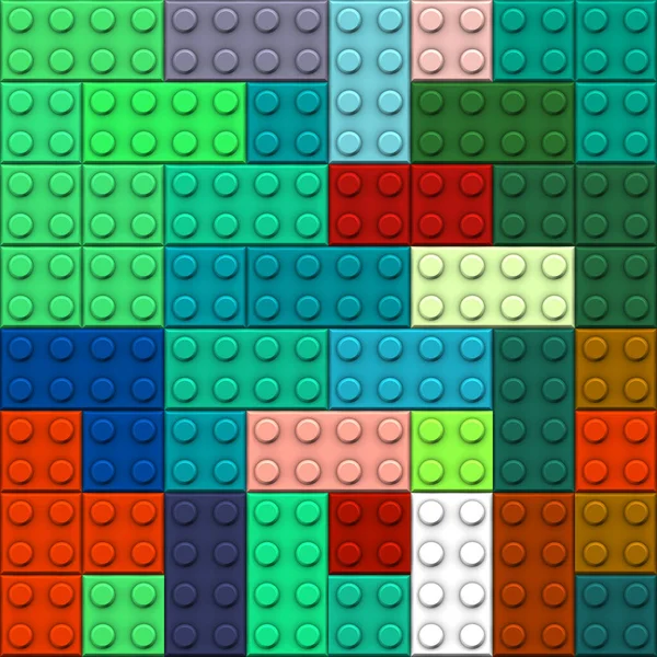 Nahtloser Hintergrund Mit Legosteinen — Stockfoto