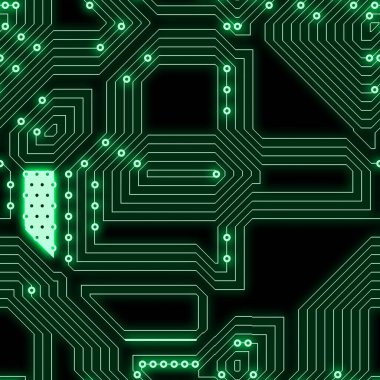 Elektronik yüksek teknoloji modelinin kusursuz deseni