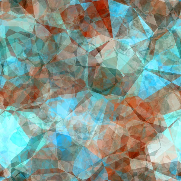 Seamless Polygonal Blue Pattern — Φωτογραφία Αρχείου