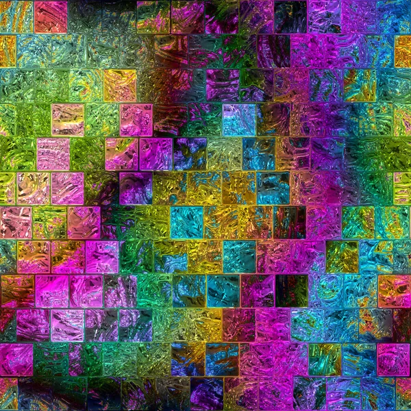 Naadloze Regenboog Glas Patroon — Stockfoto