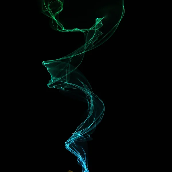Fumaça Cigarro Preto — Fotografia de Stock
