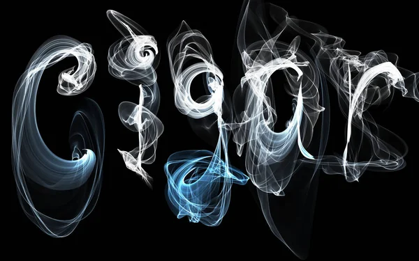 Cigar Cigarette Smoke Black — Stock Photo, Image