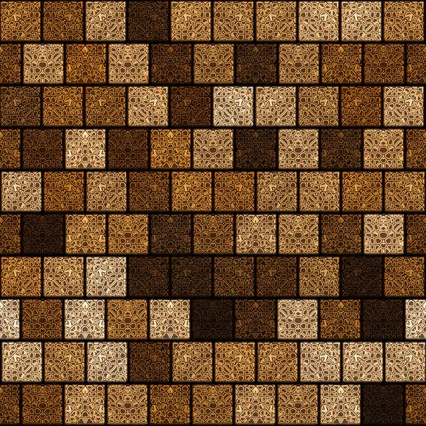 Patrón Mosaico Cuadrado Sin Costuras —  Fotos de Stock