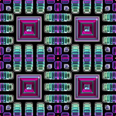 Kusursuz, parlak vitray desenli. 