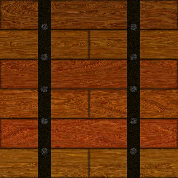 Seamless Barrel Wooden Pattern — Stock Photo, Image
