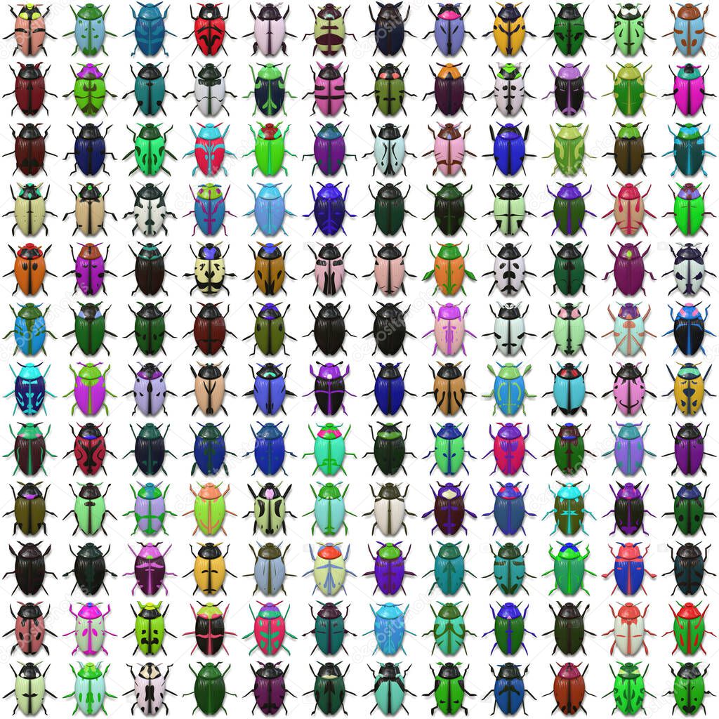 Seamless   pattern  with bugs