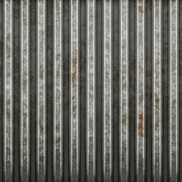 Seamless Rusty Corrugated Metal Pattern — Stock Photo, Image