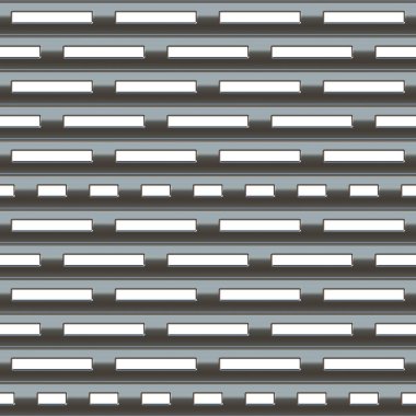 Kusursuz fırçalanmış metal ızgara.  