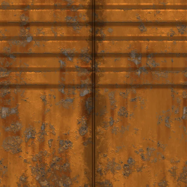 Inconsútil Patrón Metal Mamparo Oxidado —  Fotos de Stock