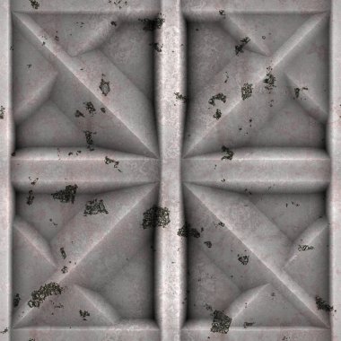 Kusursuz paslı bölme metal deseni  