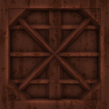 Kusursuz paslı bölme metal deseni  