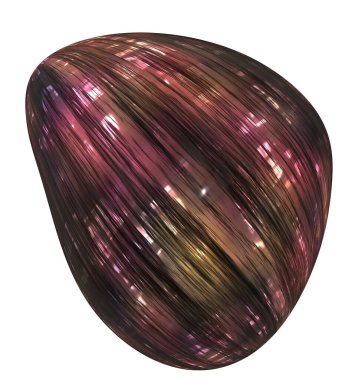 Cilalanmış Murano Cam Çakıl Taşı 