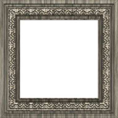 Süslü kare ahşap çerçeve