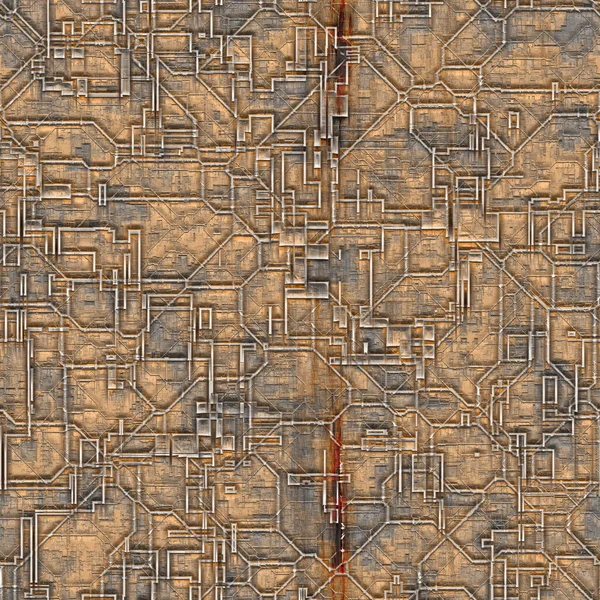 Seamless Pattern Rusty High Tech Texture — Stock Photo, Image