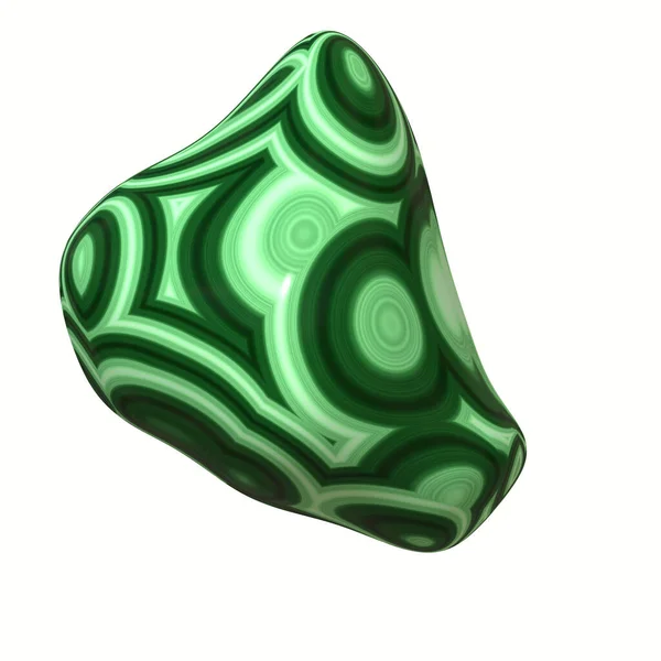 Lucido Verde Chiaro Malachite Pebble — Foto Stock
