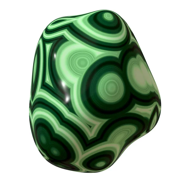 洗練されたマラカイト緑の小石 — ストック写真