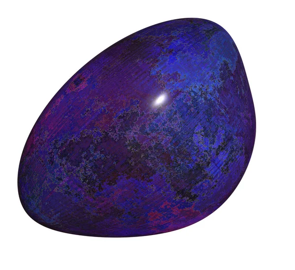 Polierter Stein Lazuli Jasper Pebble — Stockfoto