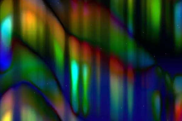 Széles Aurora Borealis Háttér Vektor Illusztráció — Stock Fotó