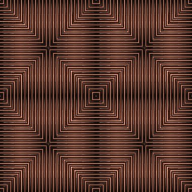 Siyah üzerine bakır desenli